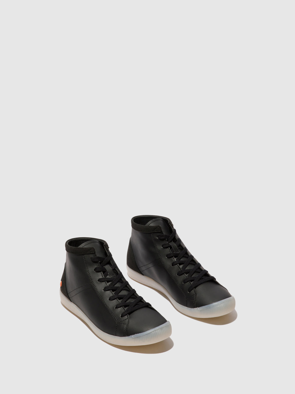 Lace-up Ankle Boots ISLEEN268SOF BLACK W/BLACK VEGAN SUEDE