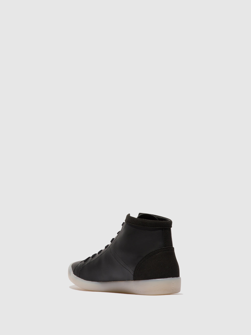 Lace-up Ankle Boots ISLEEN268SOF BLACK W/BLACK VEGAN SUEDE