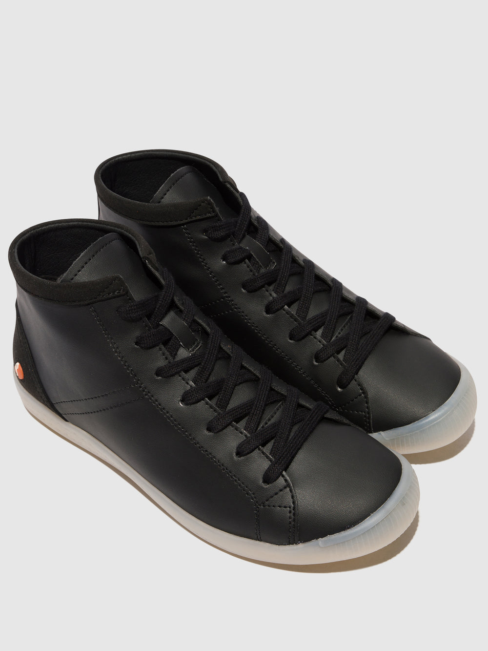 Lace-up Ankle Boots ISLEEN268SOF BLACK W/BLACK VEGAN SUEDE