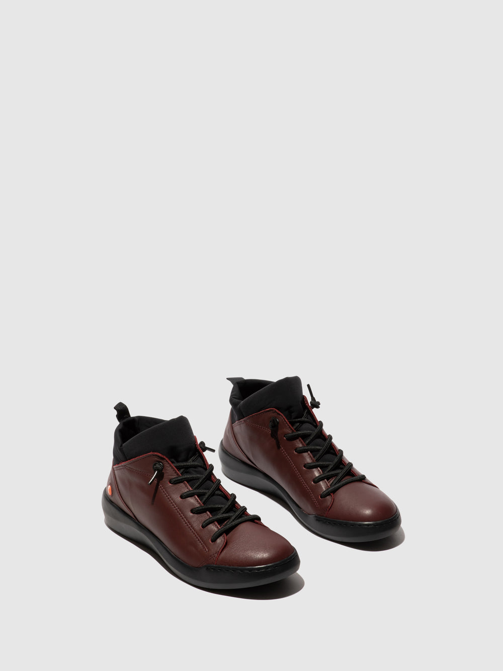 Lace-up Trainers BIEL549SOF DK. RED W/BLACK NEOPRENE