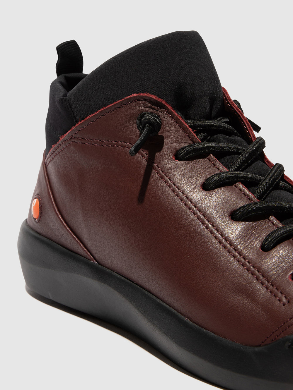 Lace-up Trainers BIEL549SOF DK. RED W/BLACK NEOPRENE