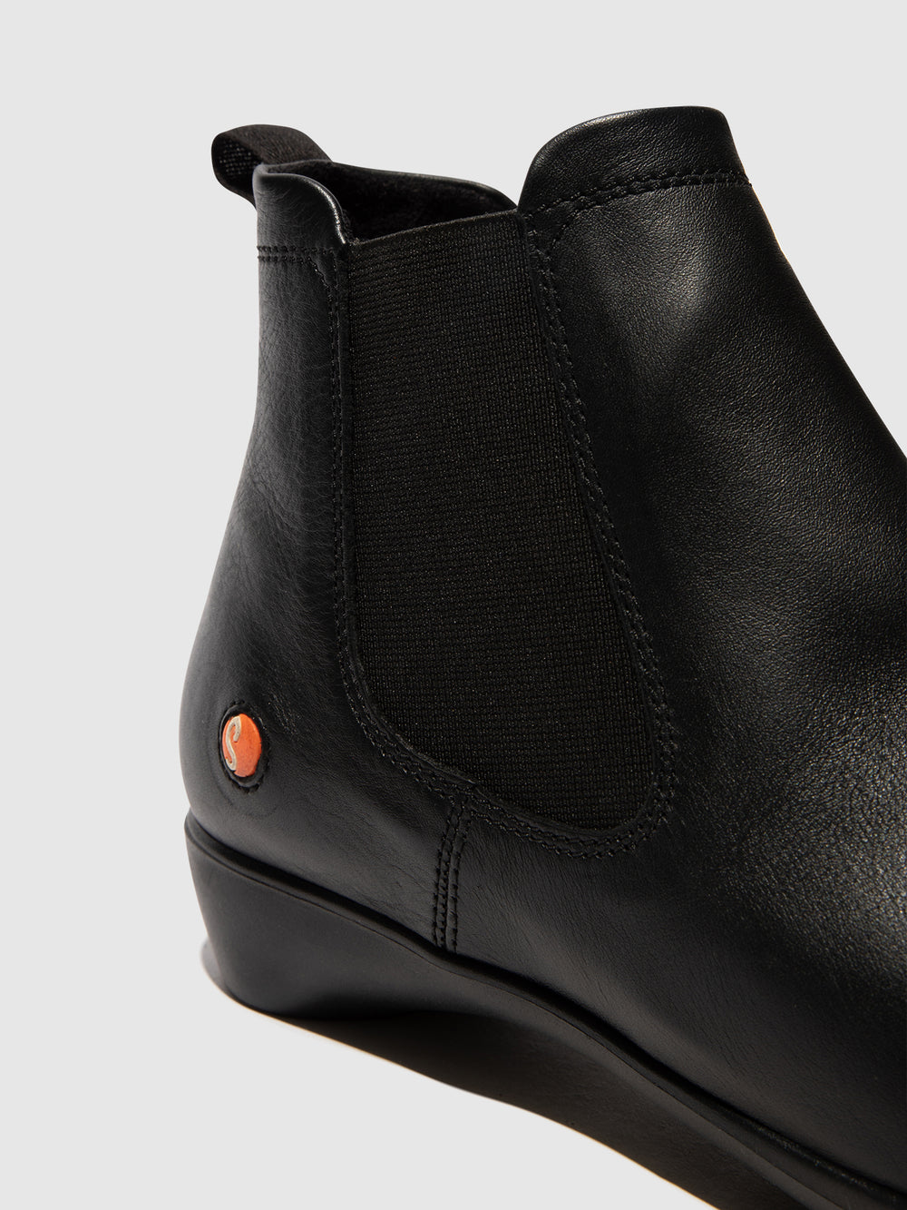 Chelsea Ankle Boots FARY630SOF BLACK W/BLACK ELASTIC