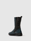 Zip Up Boots EZRA649SOF DENIM W/GREY FELT