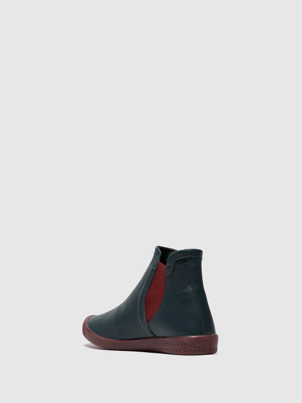 Chelsea Ankle Boots ITZI650SOF DENIM W/BORDEAUX ELASTIC