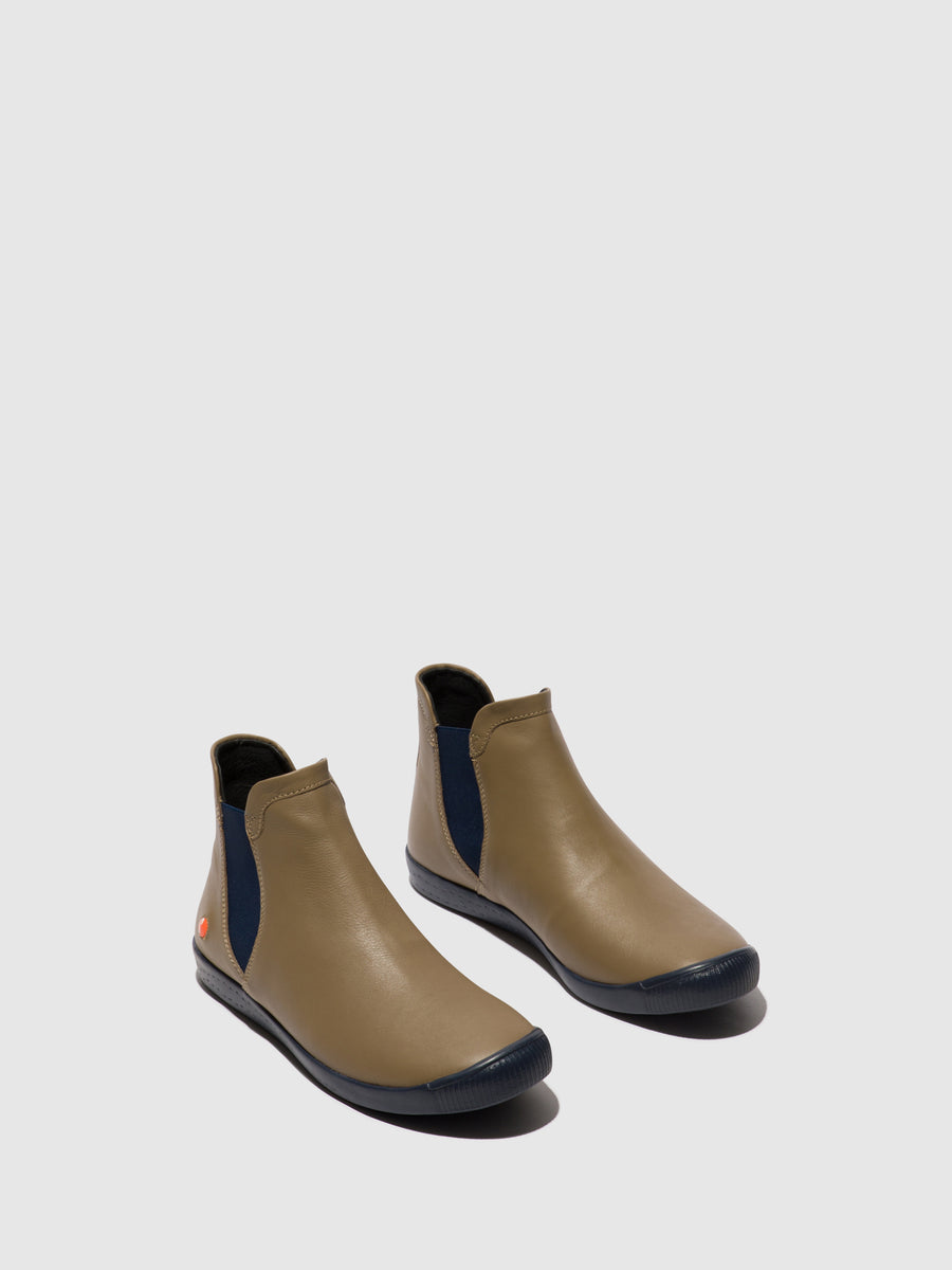 Chelsea Ankle Boots ITZI650SOF SLUDGE W/NAVY ELASTIC â Softinos