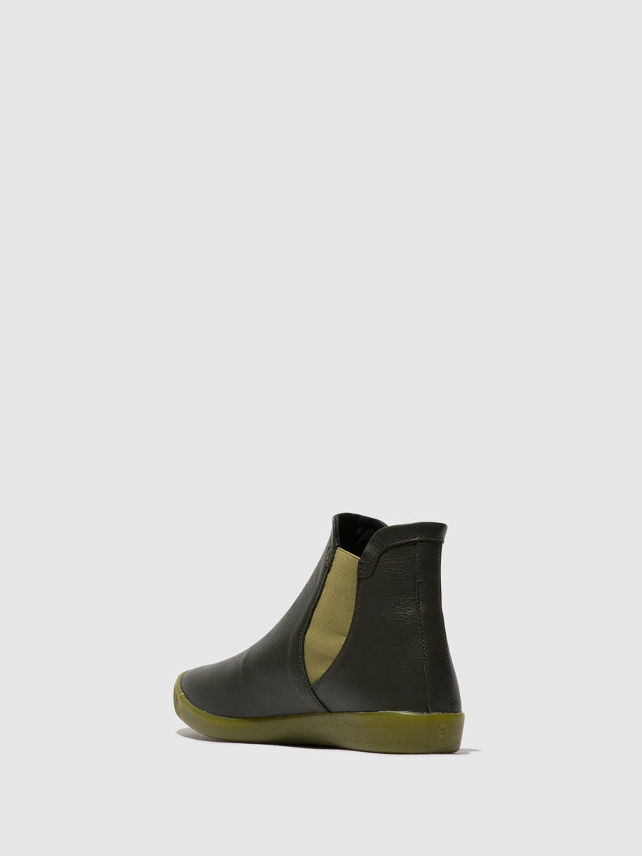 olive green chelsea boots