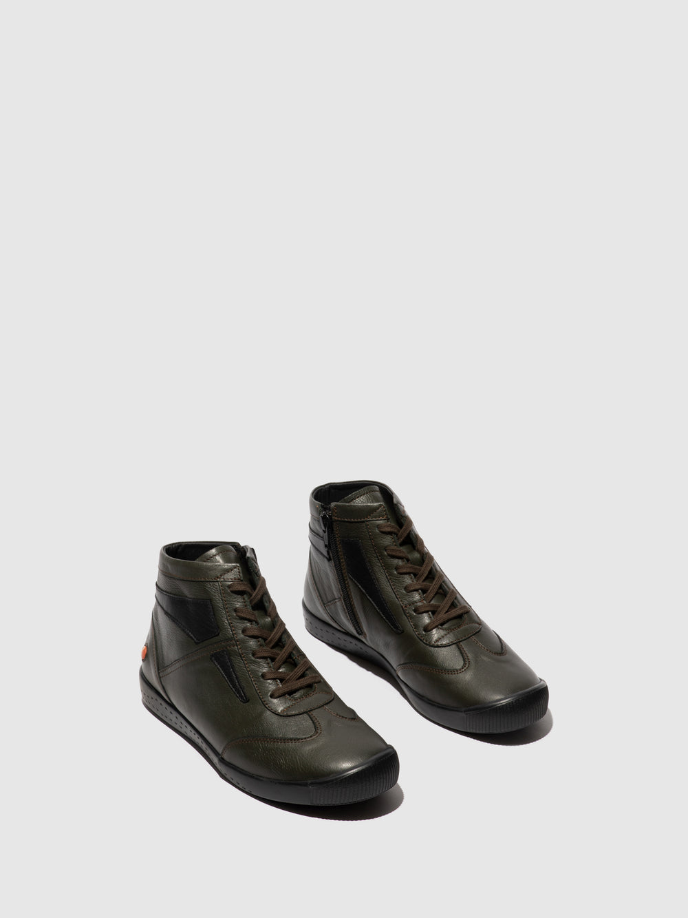 Lace-up Ankle Boots ILUX729SOF MILITARY/BLACK