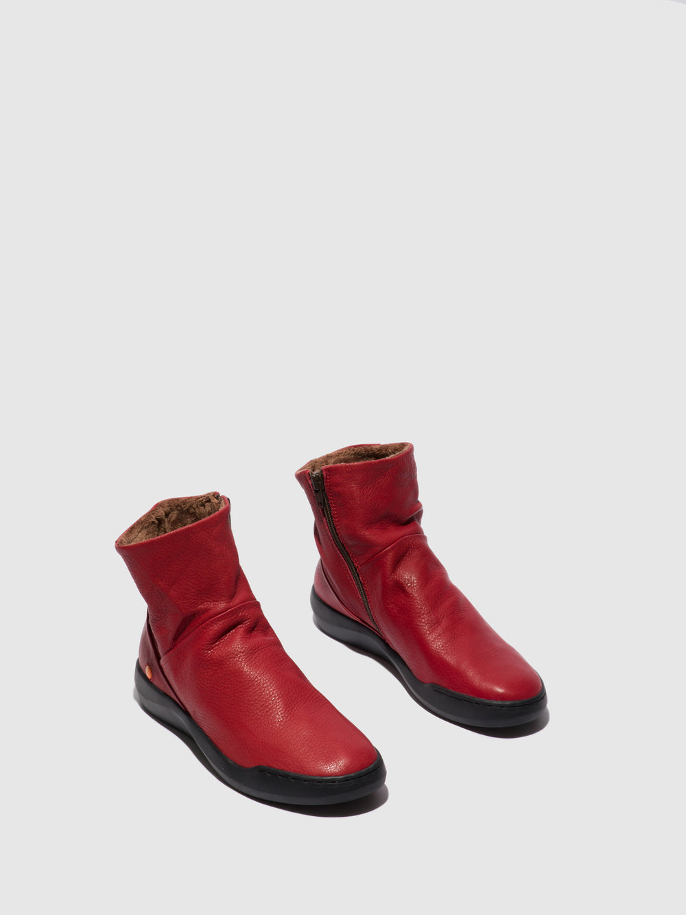 Zip Up Boots BLER550SOF RED
