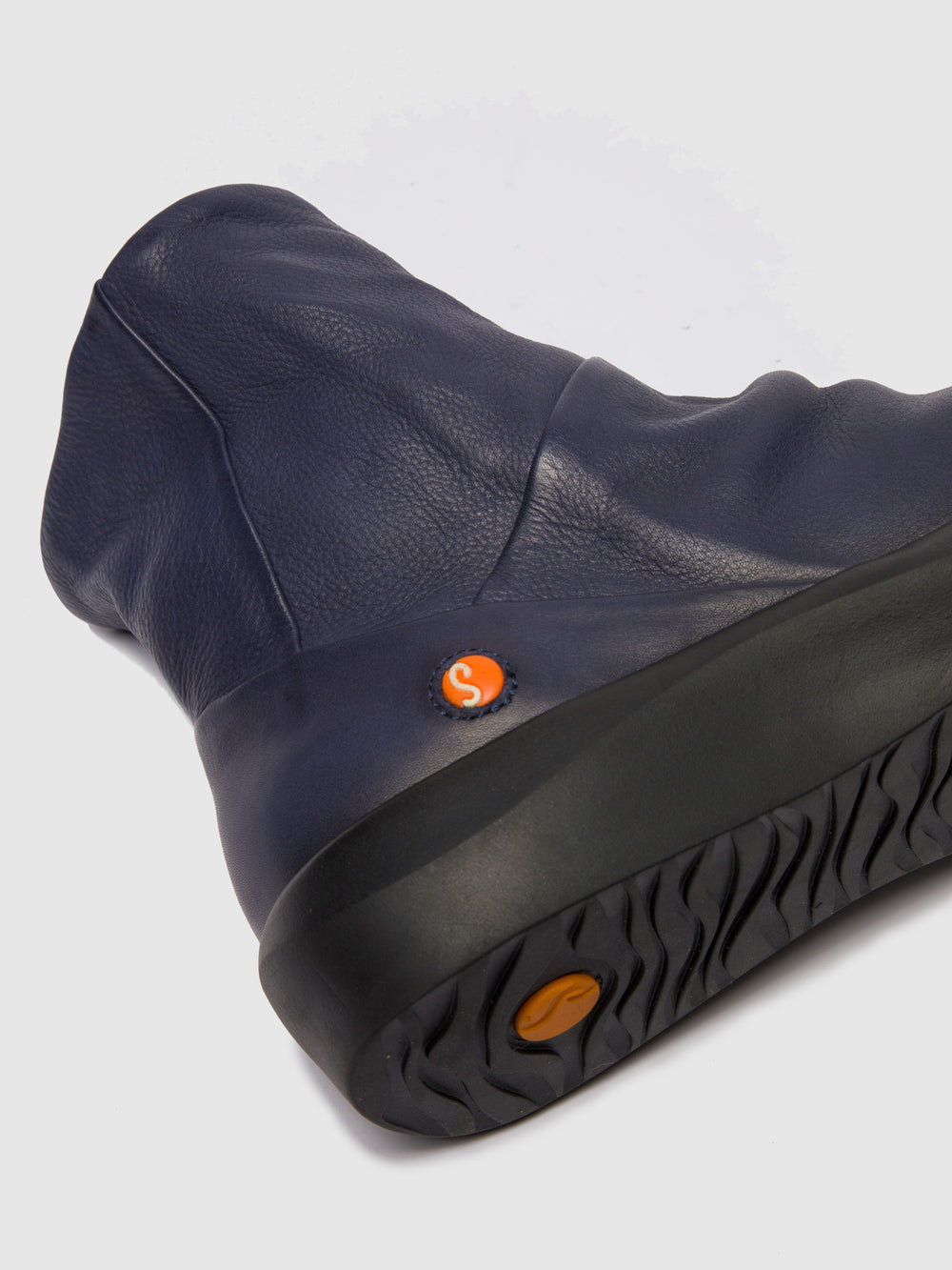 Zip Up Ankle Boots BLER550SOF NAVY