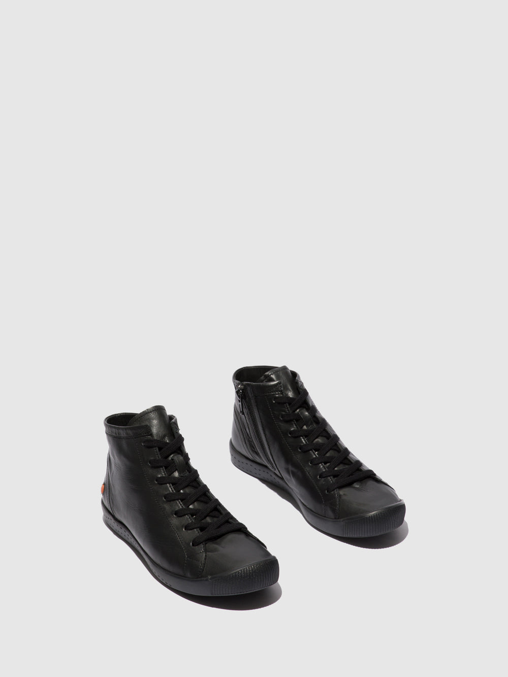 Zip Up Ankle Boots IBBI653SOF BLACK