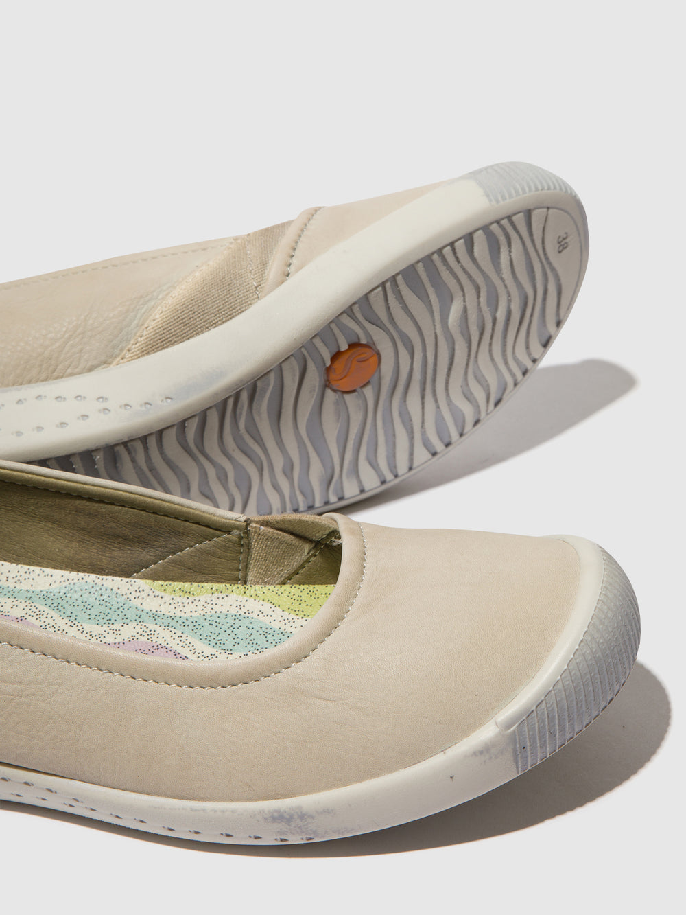 Elasticated Ballerinas ILSA676SOF LIGHT GREY