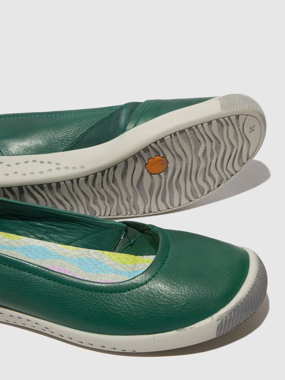 Elasticated Ballerinas ILSA676SOF GREEN