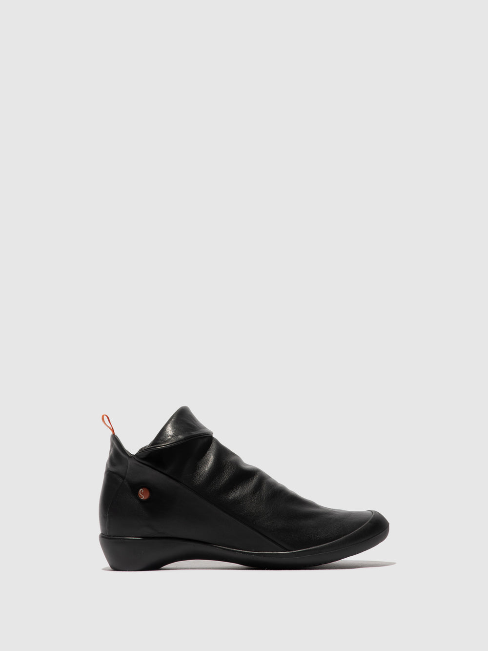 Zip Up Ankle Boots FARAH805SOF BLACK W/Black Sole