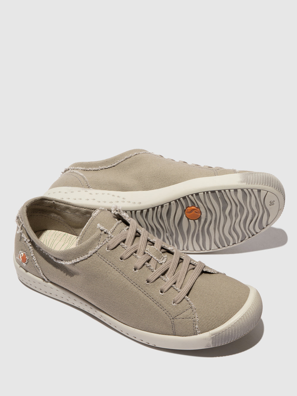 Lace-up Trainers ISLA154SOF RECYCLED COTTON GREY