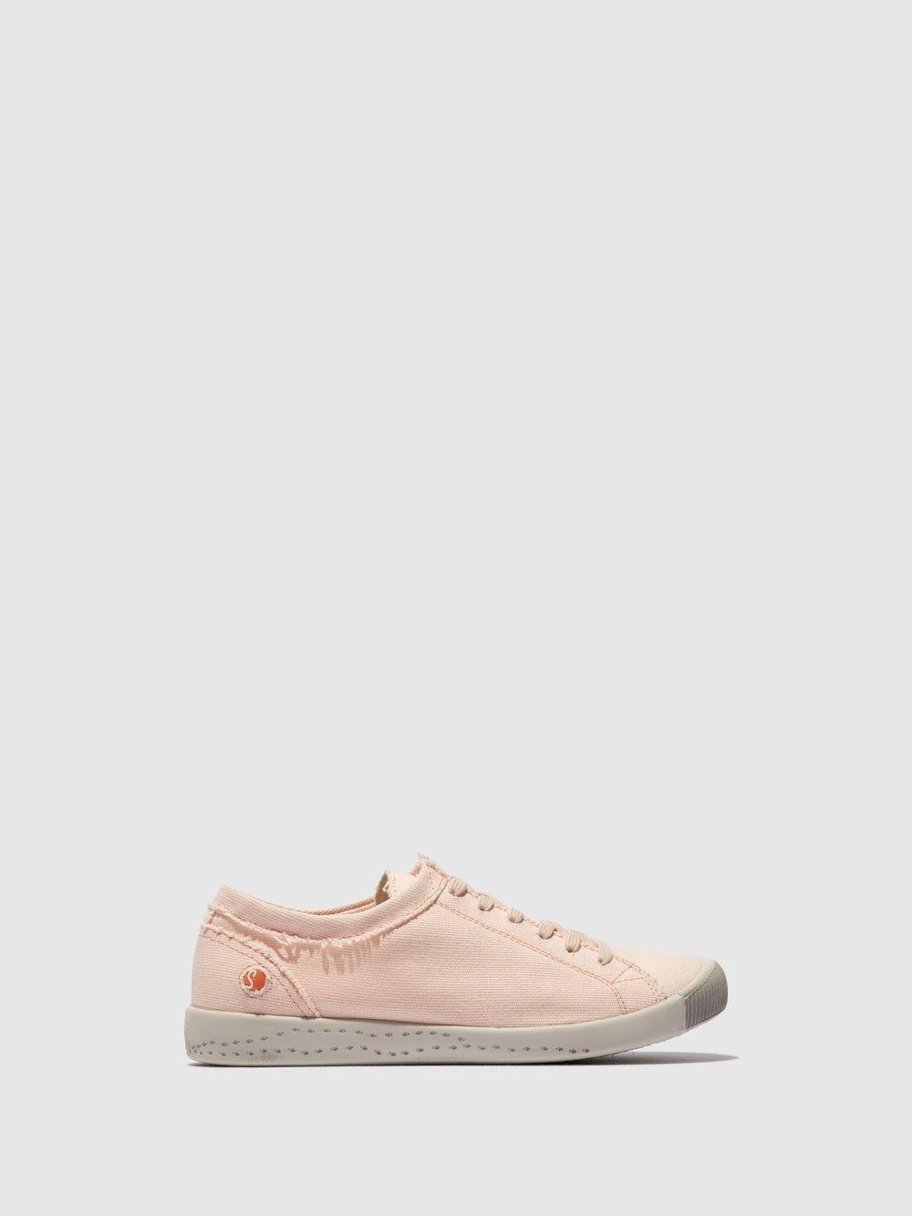 Lace-up Trainers ISLA154SOF RECYCLED COTTON NUDE PINK