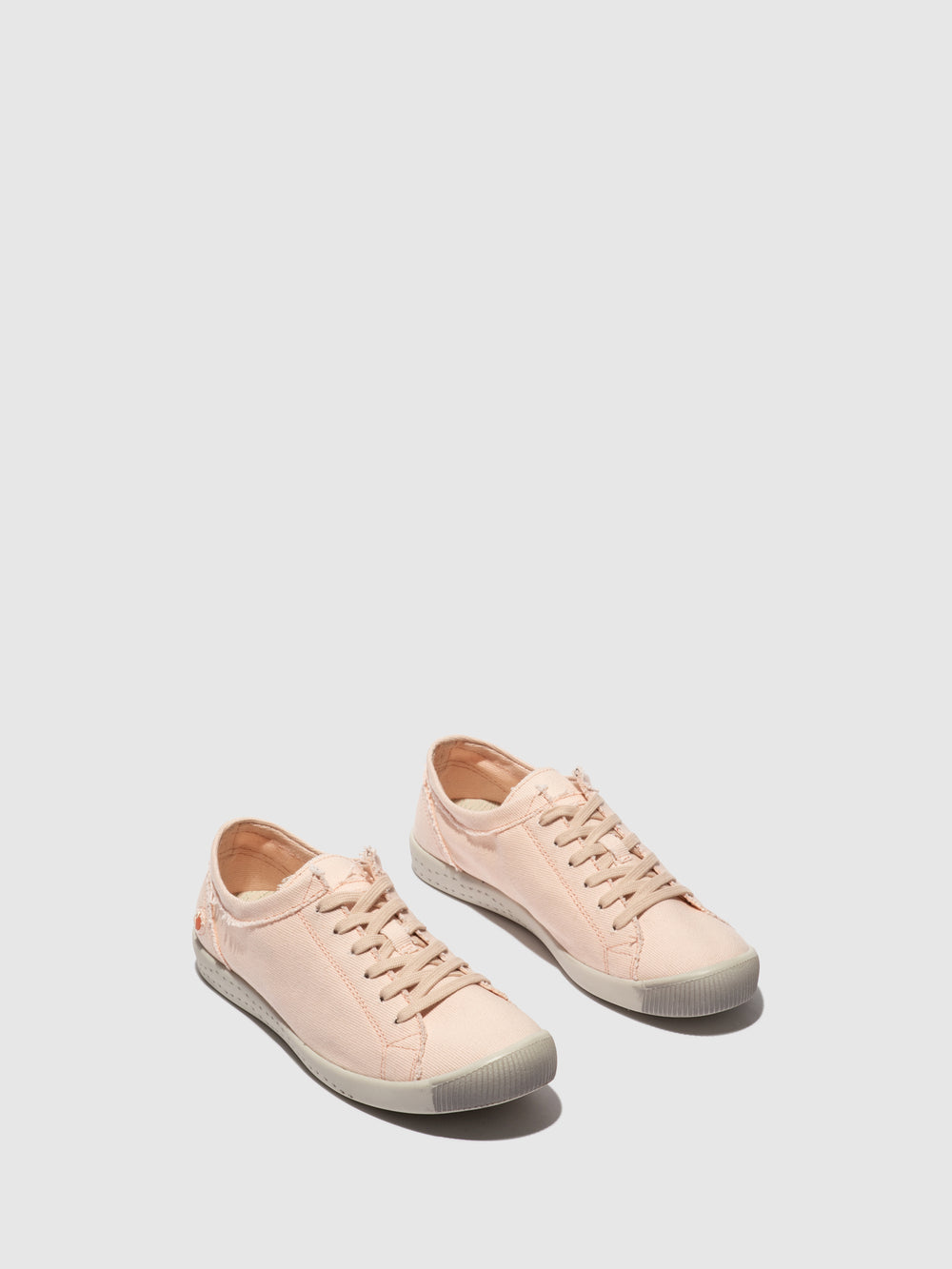 Lace-up Trainers ISLA154SOF RECYCLED COTTON NUDE PINK
