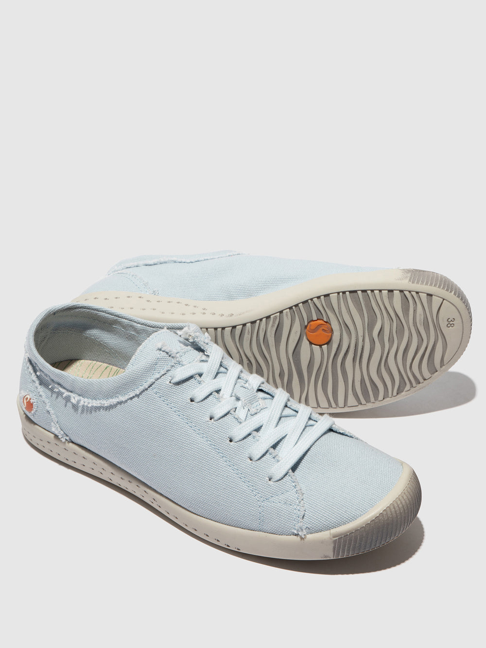 Lace-up Trainers ISLA154SOF RECYCLED COTTON LT. BLUE