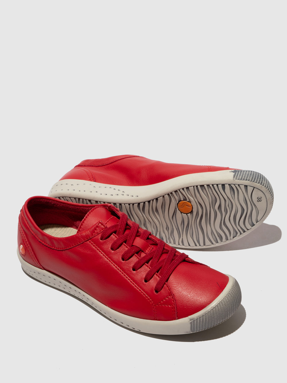 Lace-up Trainers ISLA154SOF CHERRY RED - Softinos