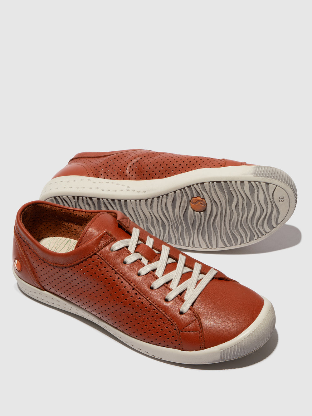 Lace-up Trainers ICA388SOF BRICK BROWN