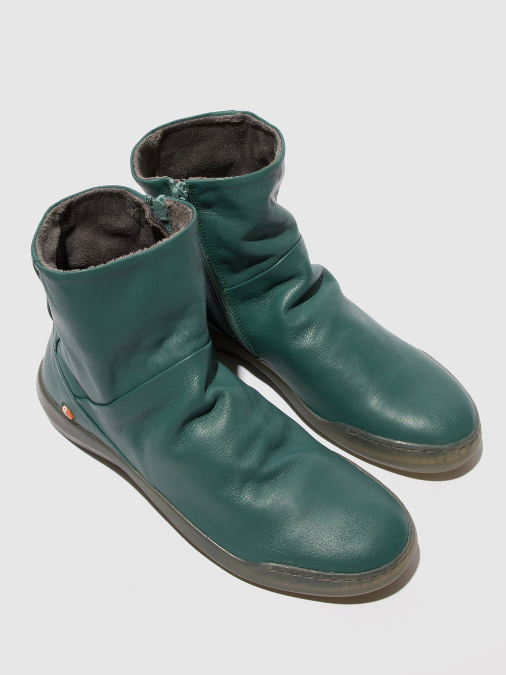 Zip Up Ankle Boots BLER550SOF TEAL