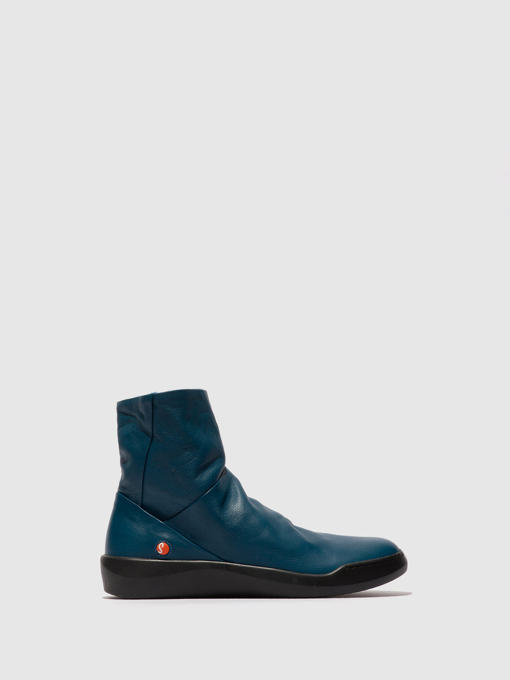 Zip Up Ankle Boots BLER550SOF BLUE DENIM