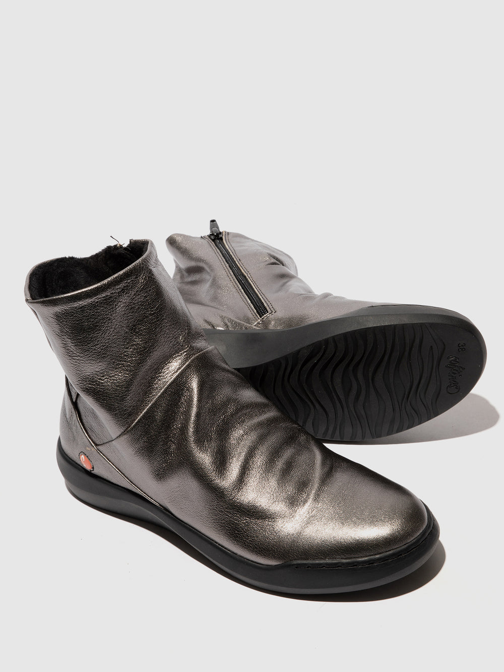 Zip Up Ankle Boots BLER550SOF GRAPHITE
