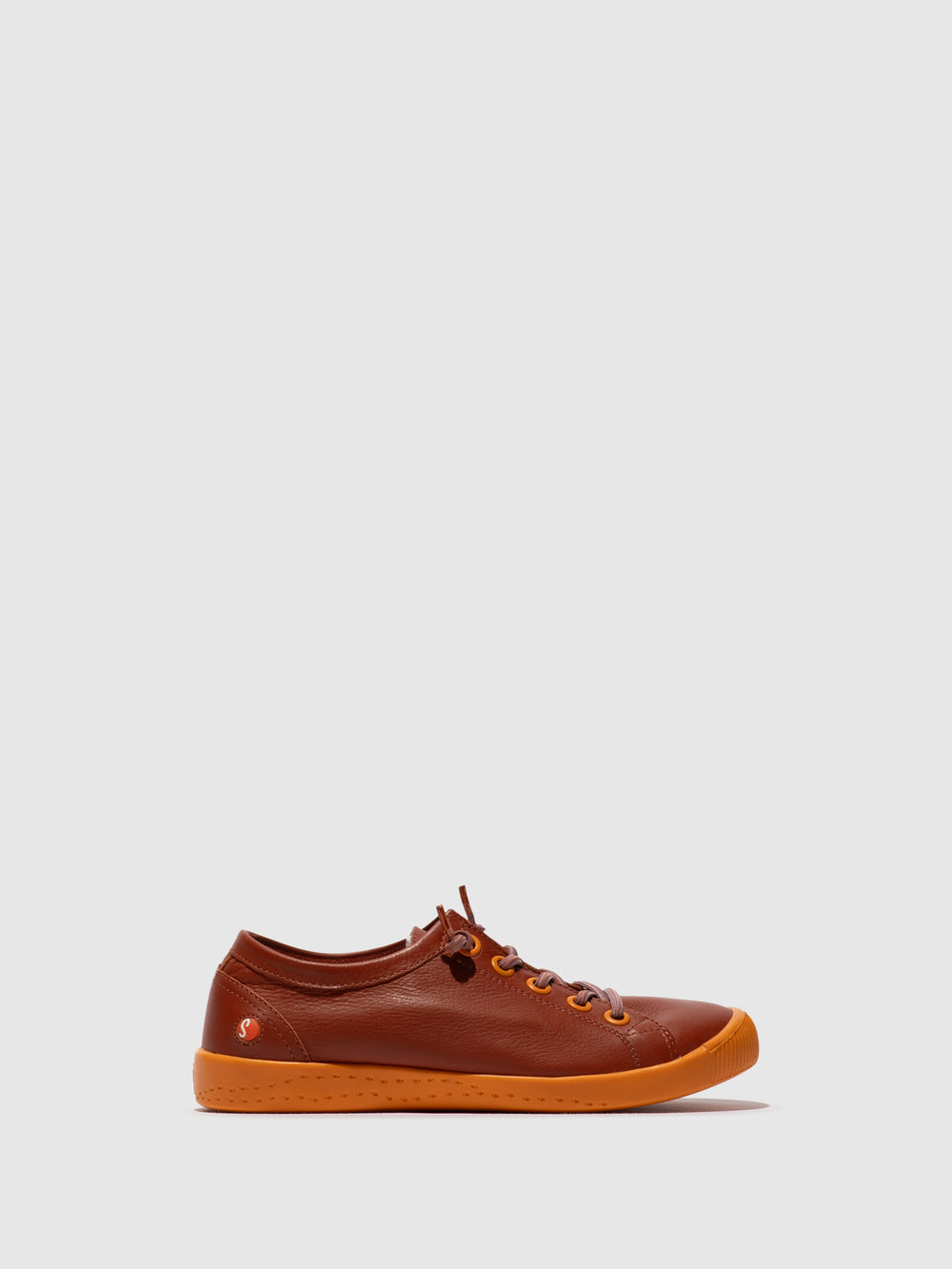 Lace-up Trainers ISLAII557SOF BRICK BROWN W/ORANGE SOLE