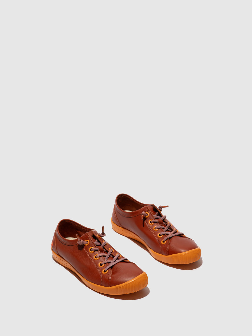 Lace-up Trainers ISLAII557SOF BRICK BROWN W/ORANGE SOLE