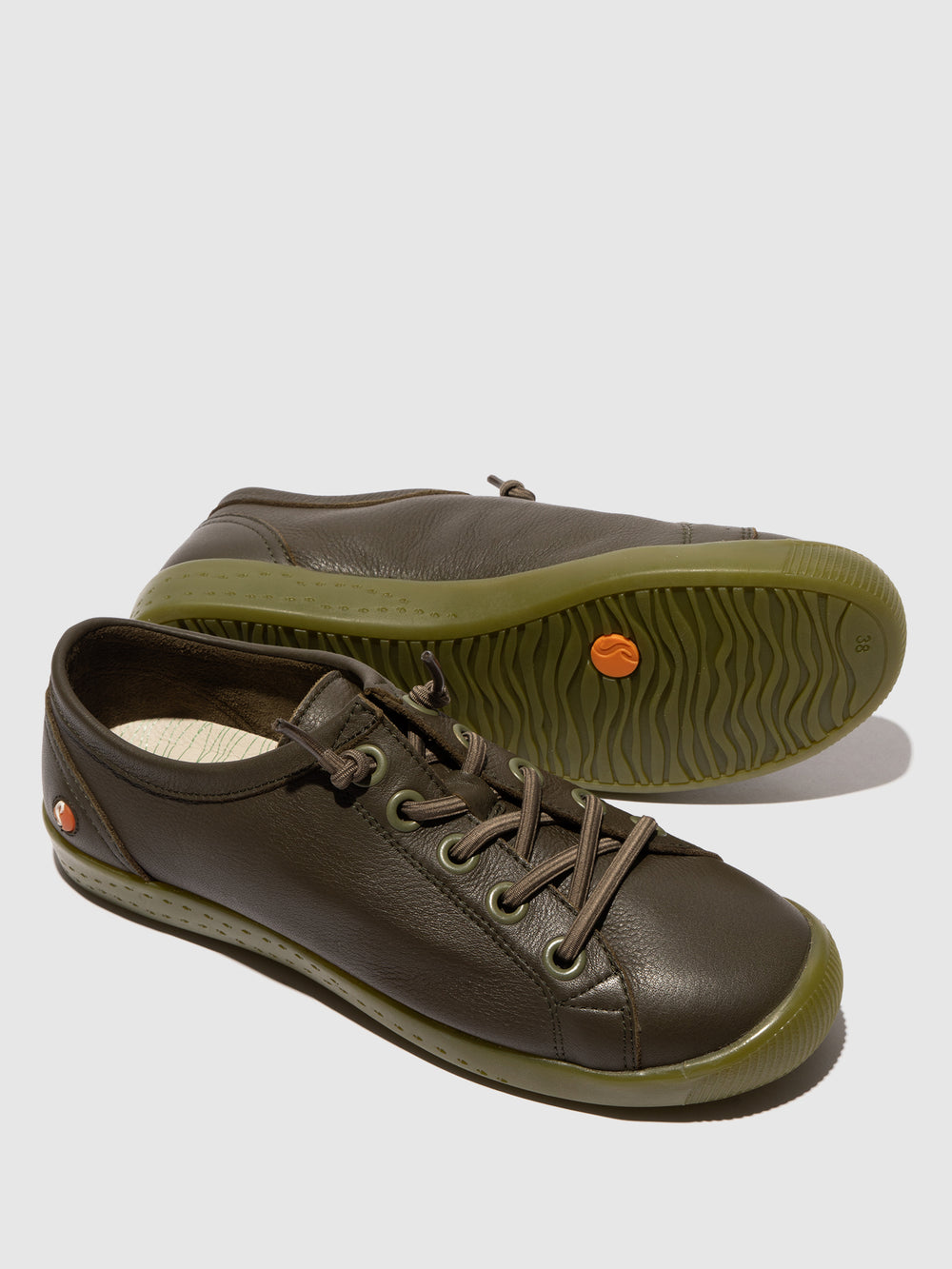Lace-up Trainers ISLAII557SOF ARMY GREEN W/GREEN SOLE