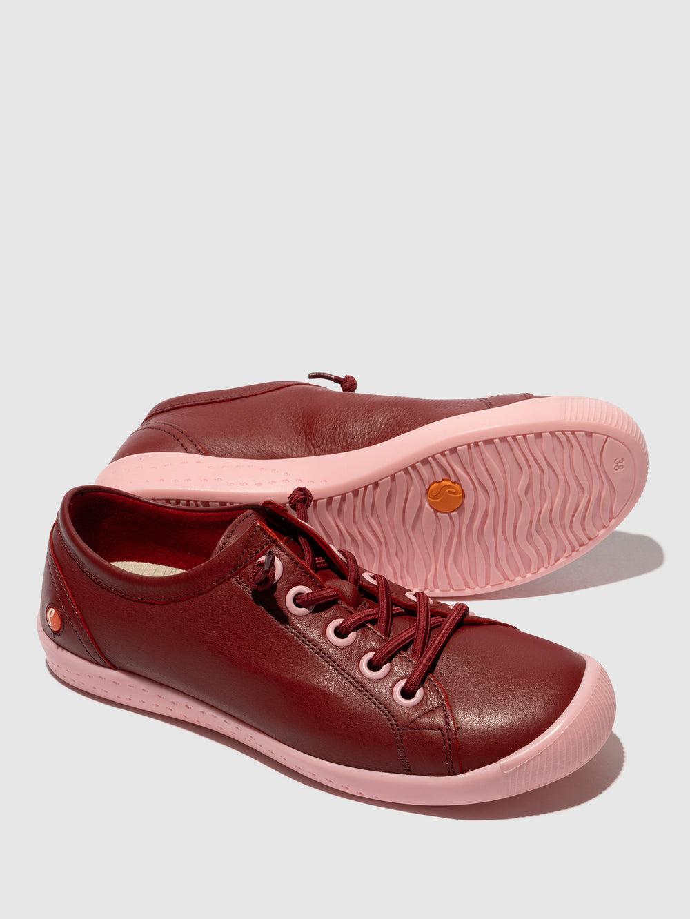 Lace-up Trainers ISLAII557SOF RED W/PINK SOLE