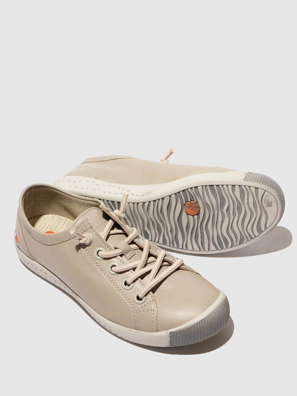 Lace-up Trainers ISLAII557SOF LIGHT GREY - Softinos