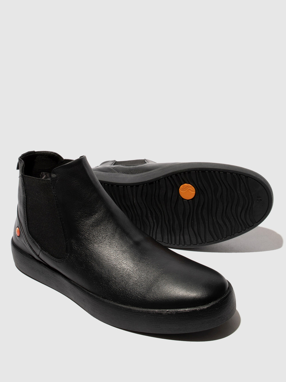 Chelsea Ankle Boots RYKE611SOF BLACK LEATHER