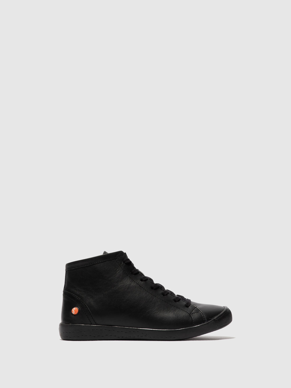 Lace-up Ankle Boots IBBI653SOF BLACK W/Black Sole