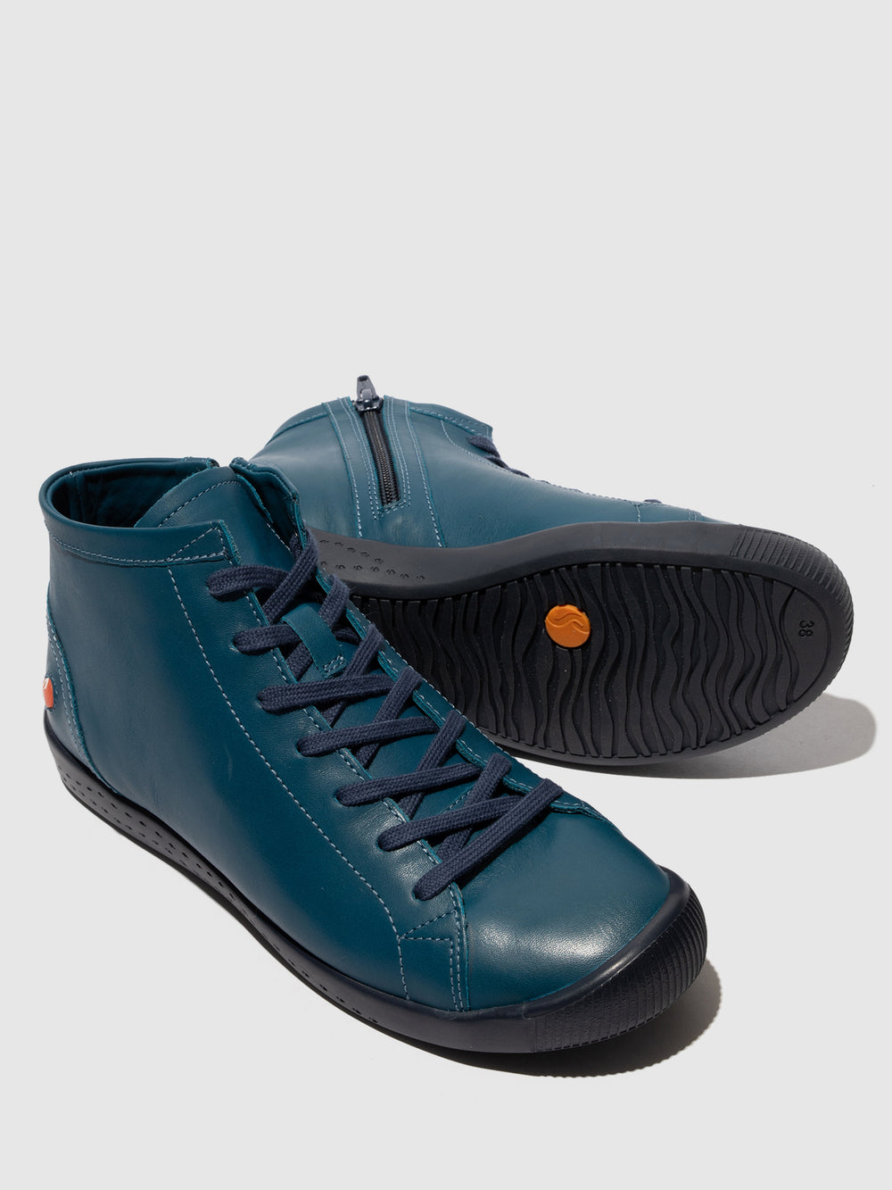 Lace-up Ankle Boots IBBI653SOF BLUE DENIM
