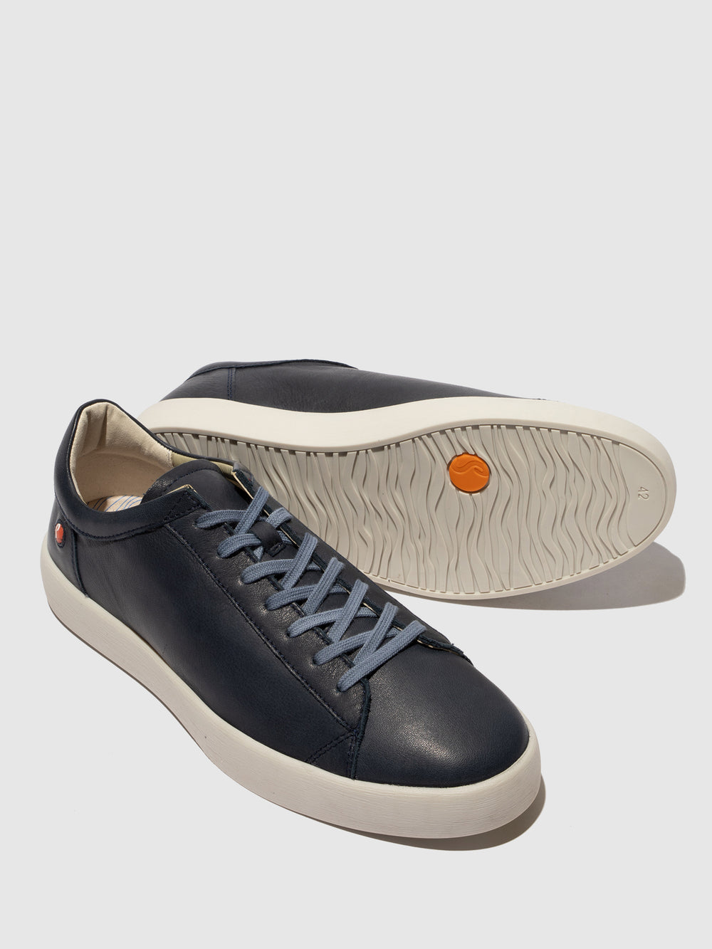 Lace-up Trainers RICK703SOF NAVY LEATHER - Softinos