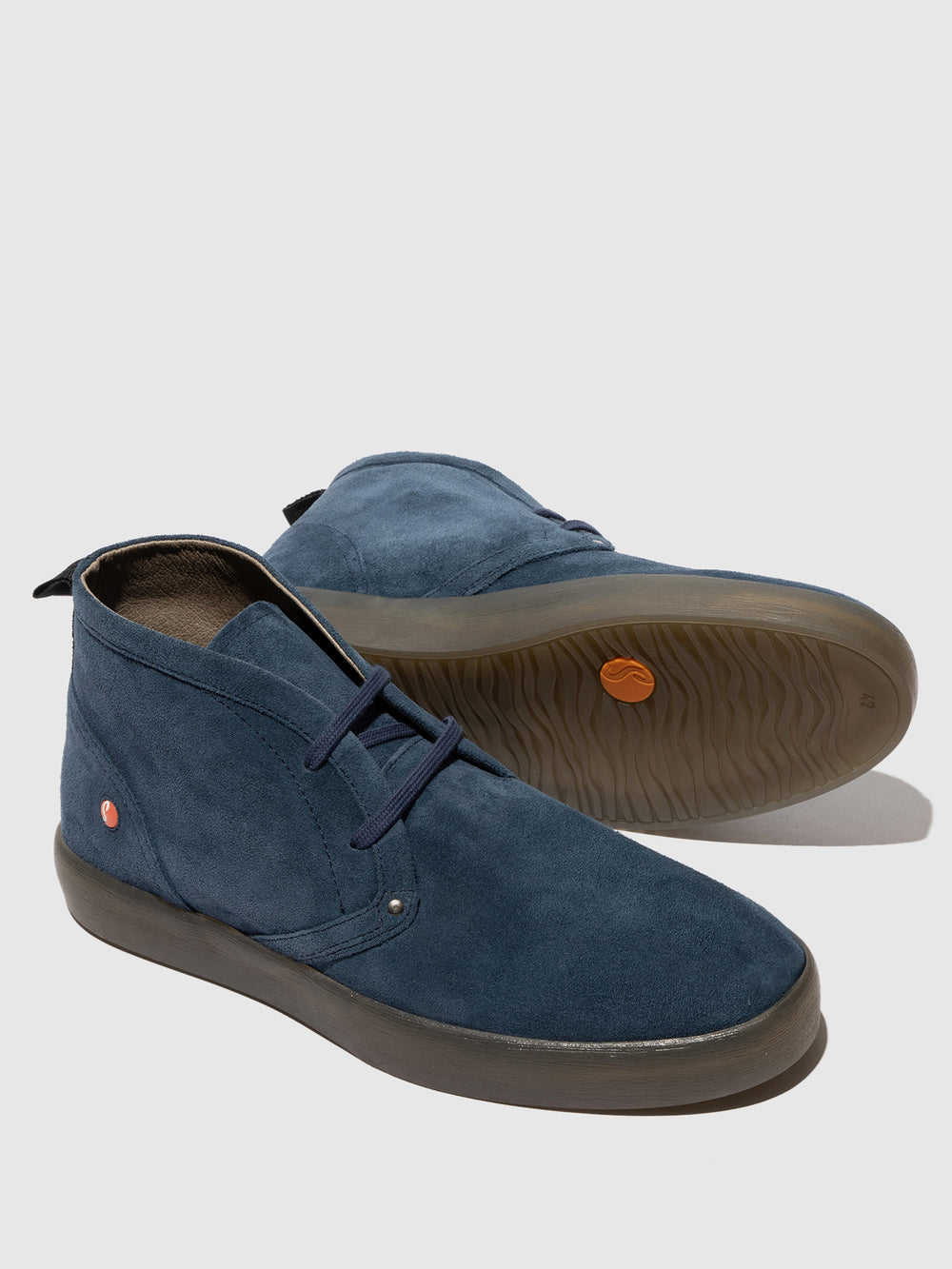 Lace-up Ankle Boots RUSK704SOF BLUE DENIM