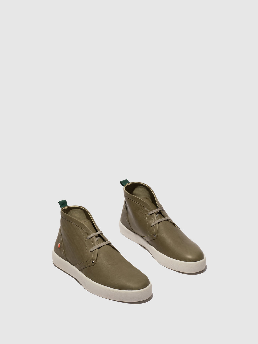 Lace-up Ankle Boots RUSK704SOF WASHED ARMY - Softinos