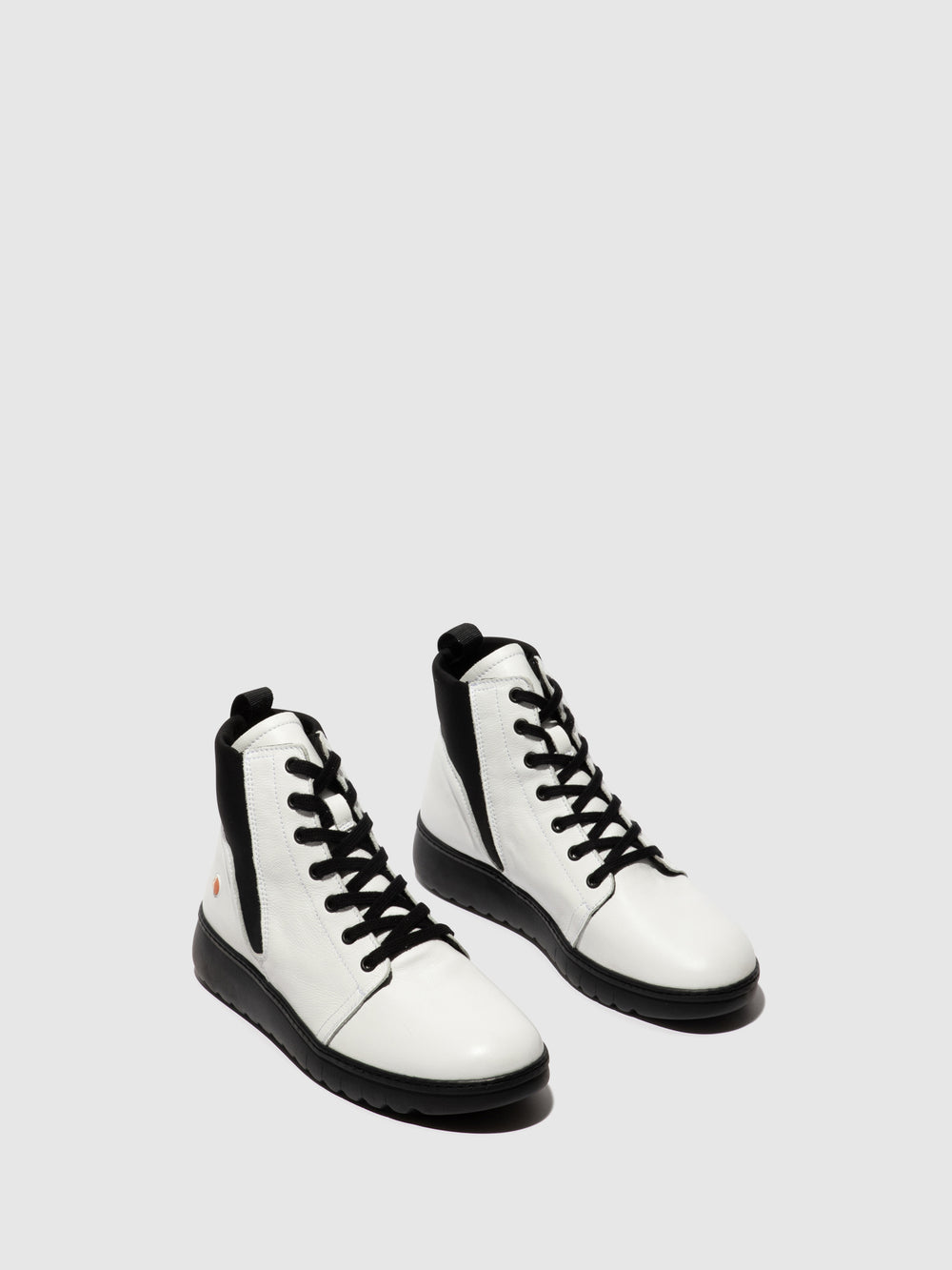 Lace-up Ankle Boots EDIN713SOF WHITE/BLACK NEOPRENE