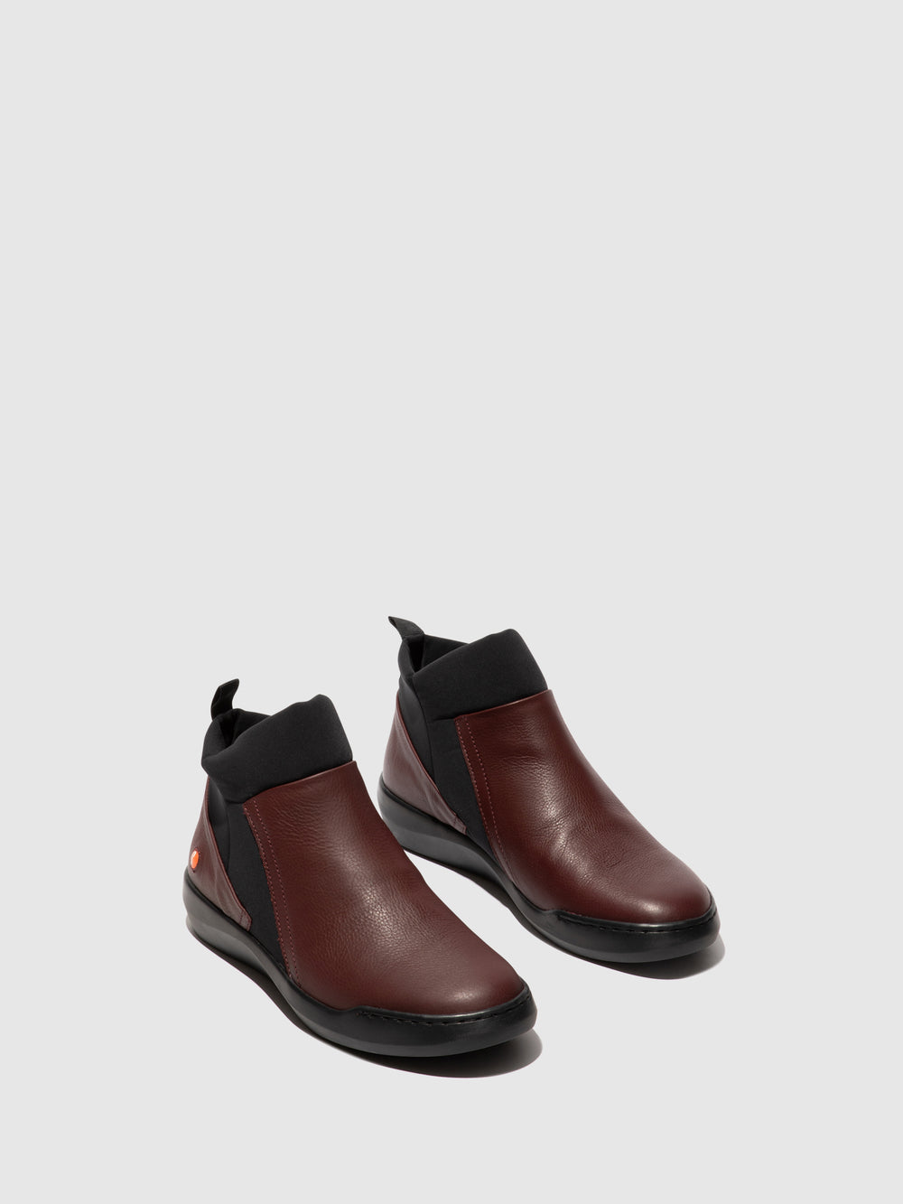 Slip-on Ankle Boots BLEI727SOF DK. RED W/BLACK NEOPRENE