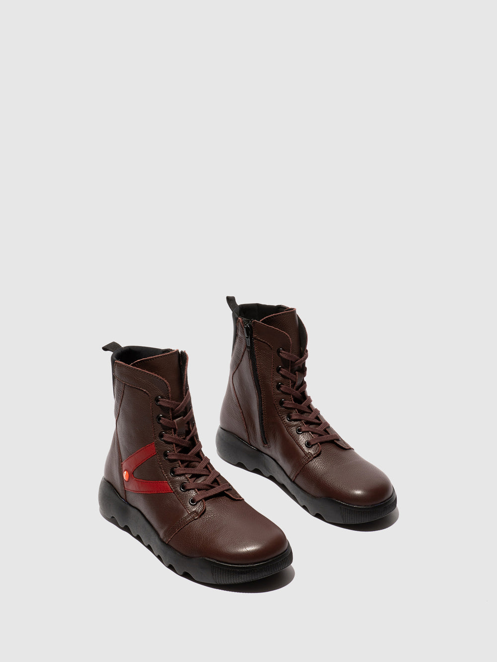 Lace-up Boots WIDI728SOF WINE