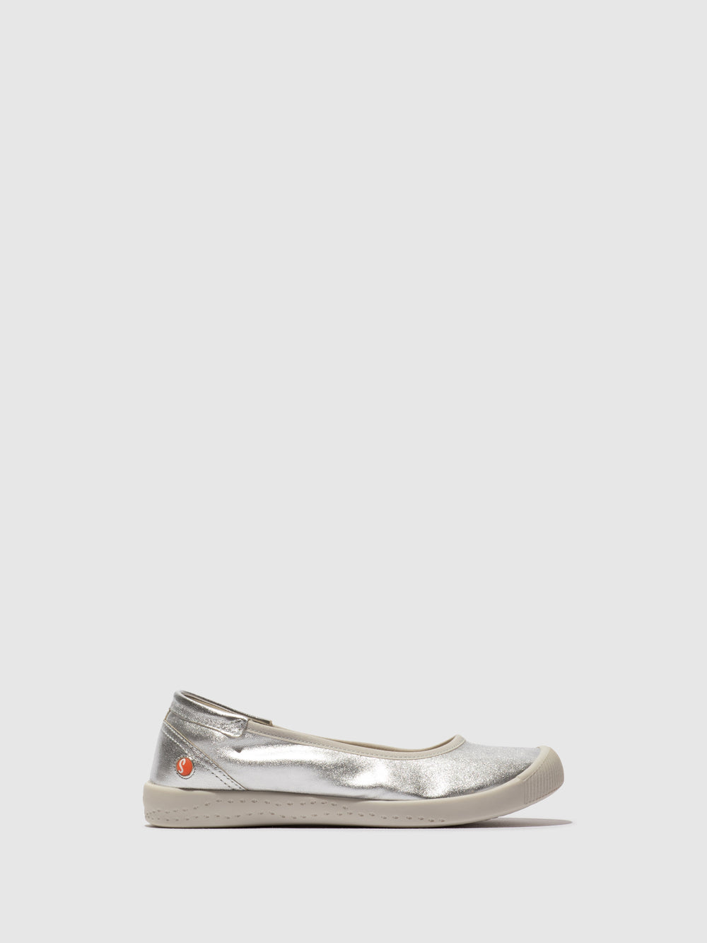 Elasticated Ballerinas ILMEI737SOF LAMINATO SILVER