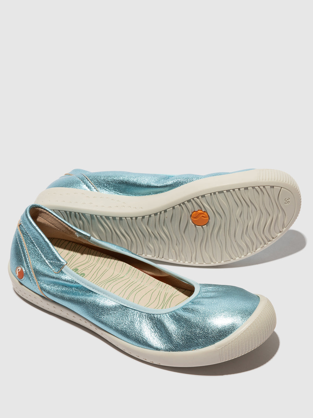 Elasticated Ballerinas ILMEI737SOF LAMINATO SEA