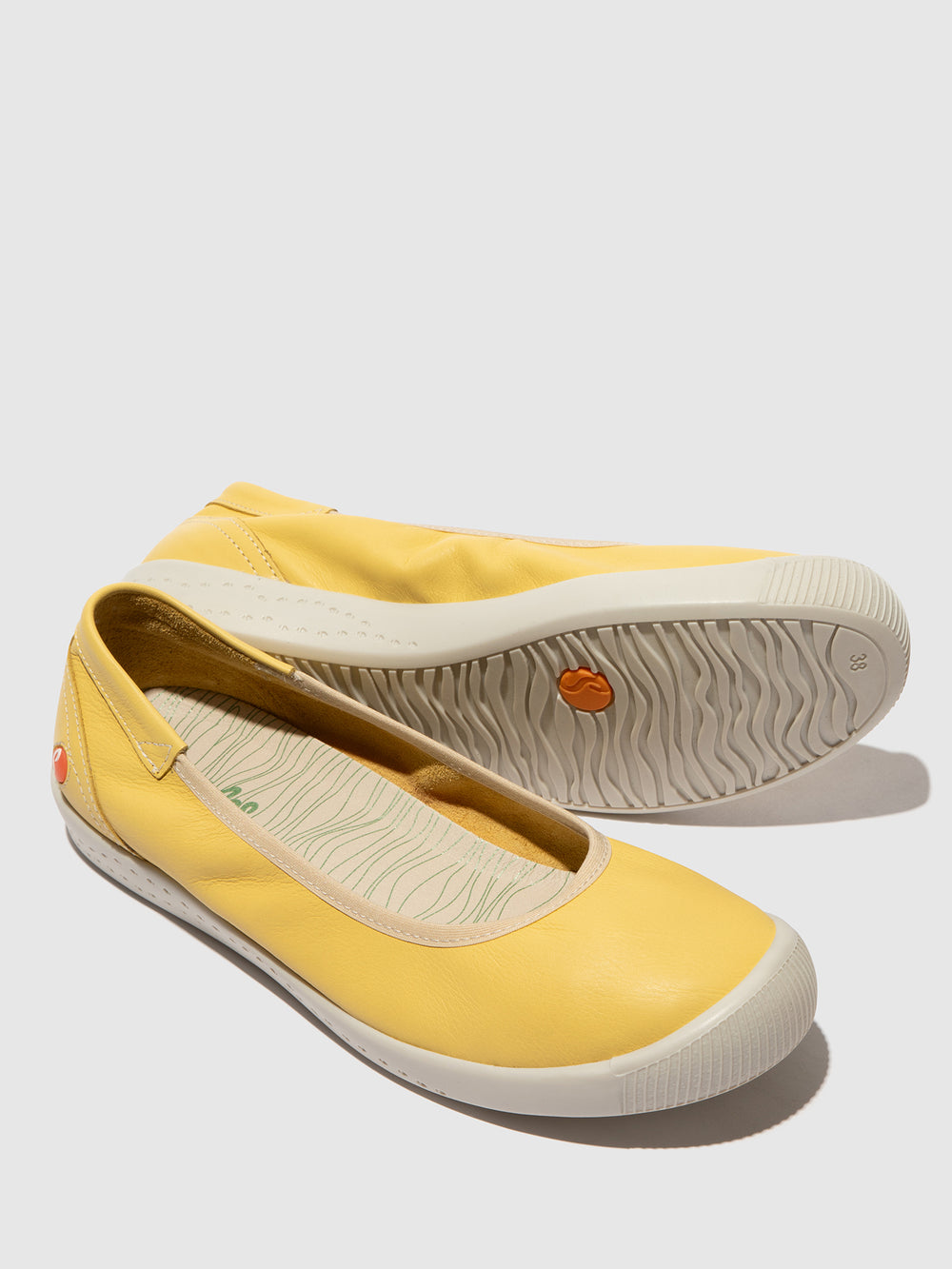 Elasticated Ballerinas ILMEI737SOF SMOOTH LT.YELLOW