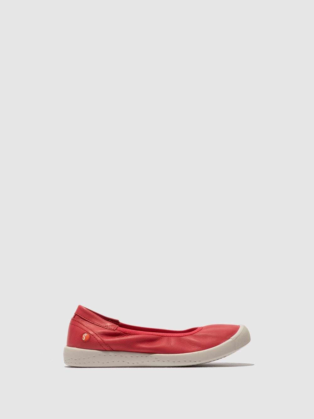 Slip-on Ballerinas ILMEI737SOF RED LEATHER - Softinos
