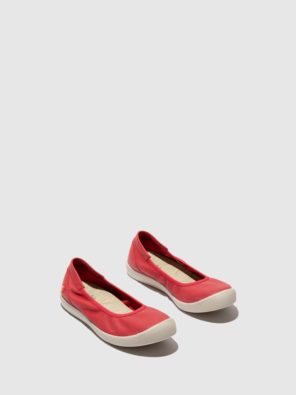 Slip-on Ballerinas ILMEI737SOF RED LEATHER - Softinos