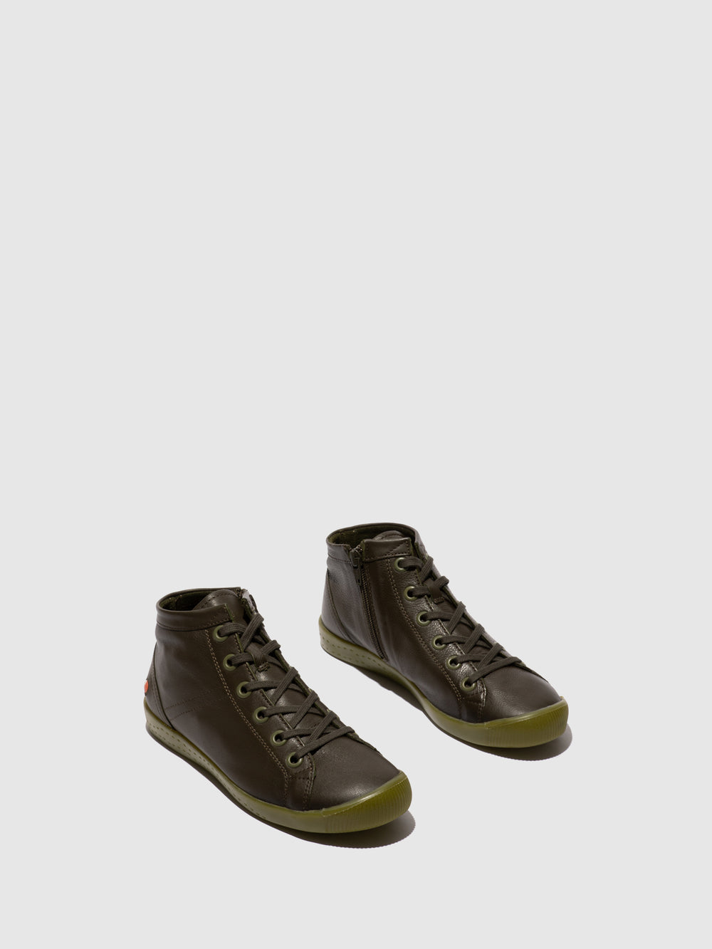 Lace-up Ankle Boots ISLEENIII747 ARMY GREEN W/GREEN SOLE