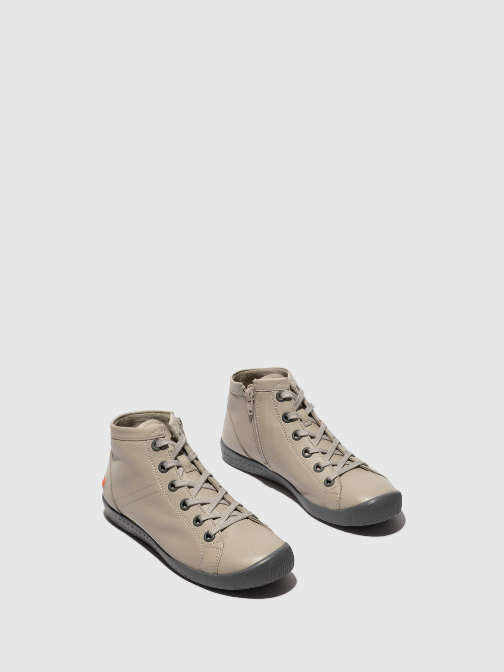 Lace-up Ankle Boots ISLEENIII747 LIGHT GREY W/GREY SOLE
