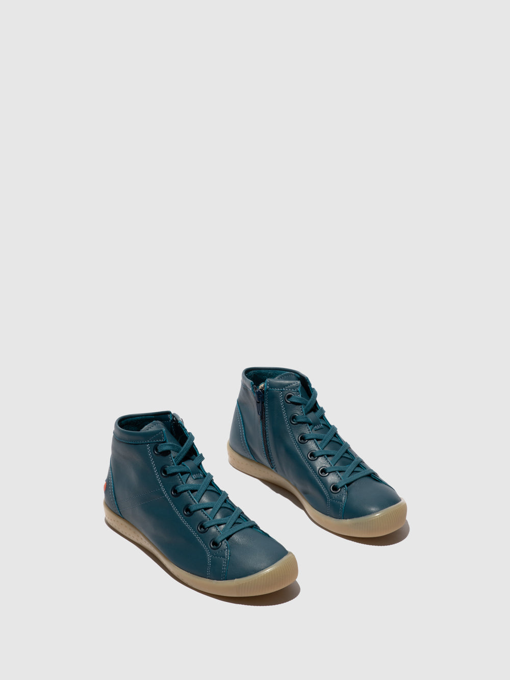 Lace-up Ankle Boots ISLEENIII747 BLUE DENIM - Softinos