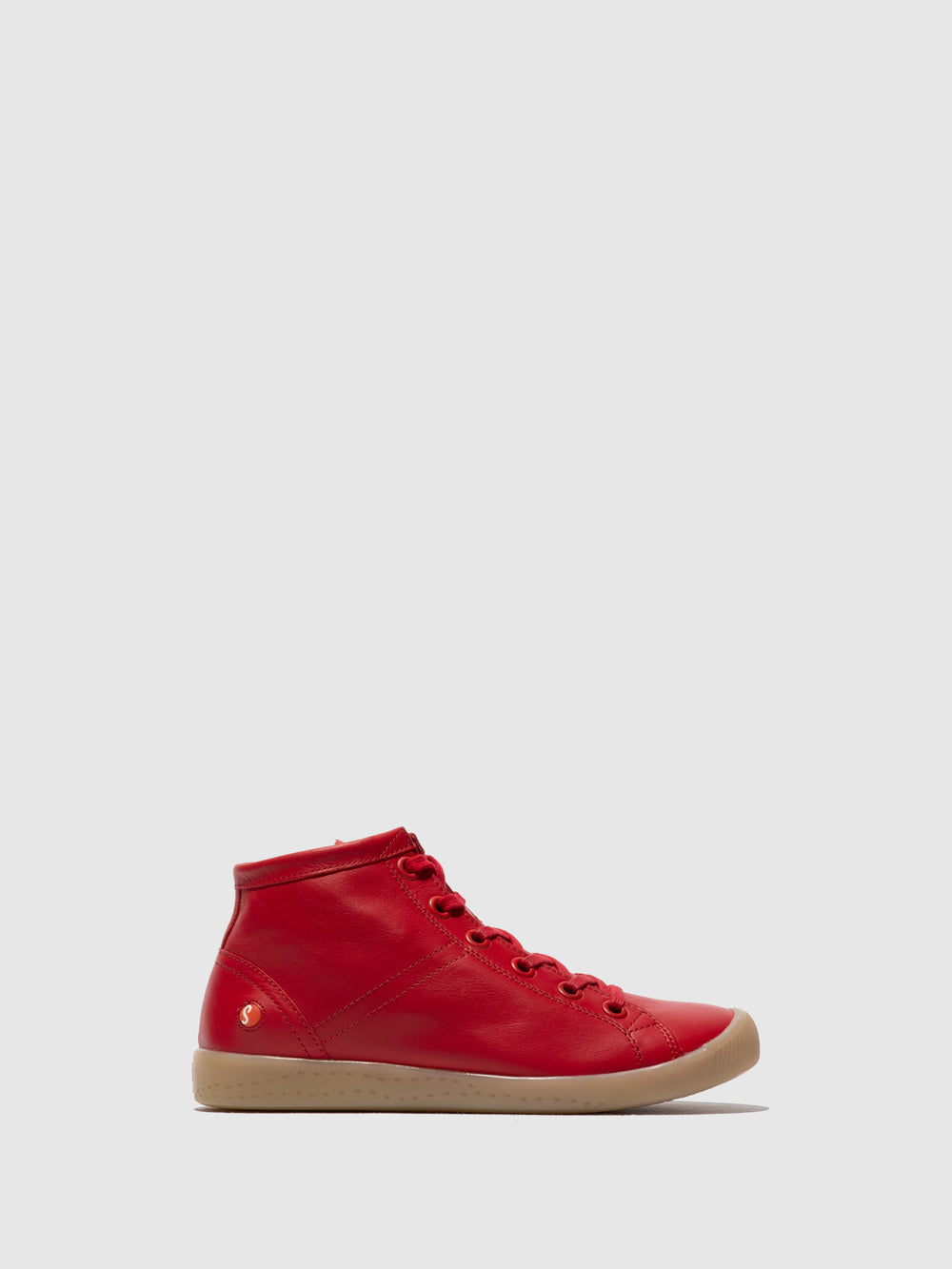 Lace-up Ankle Boots ISLEENIII747 CHERRY RED - Softinos