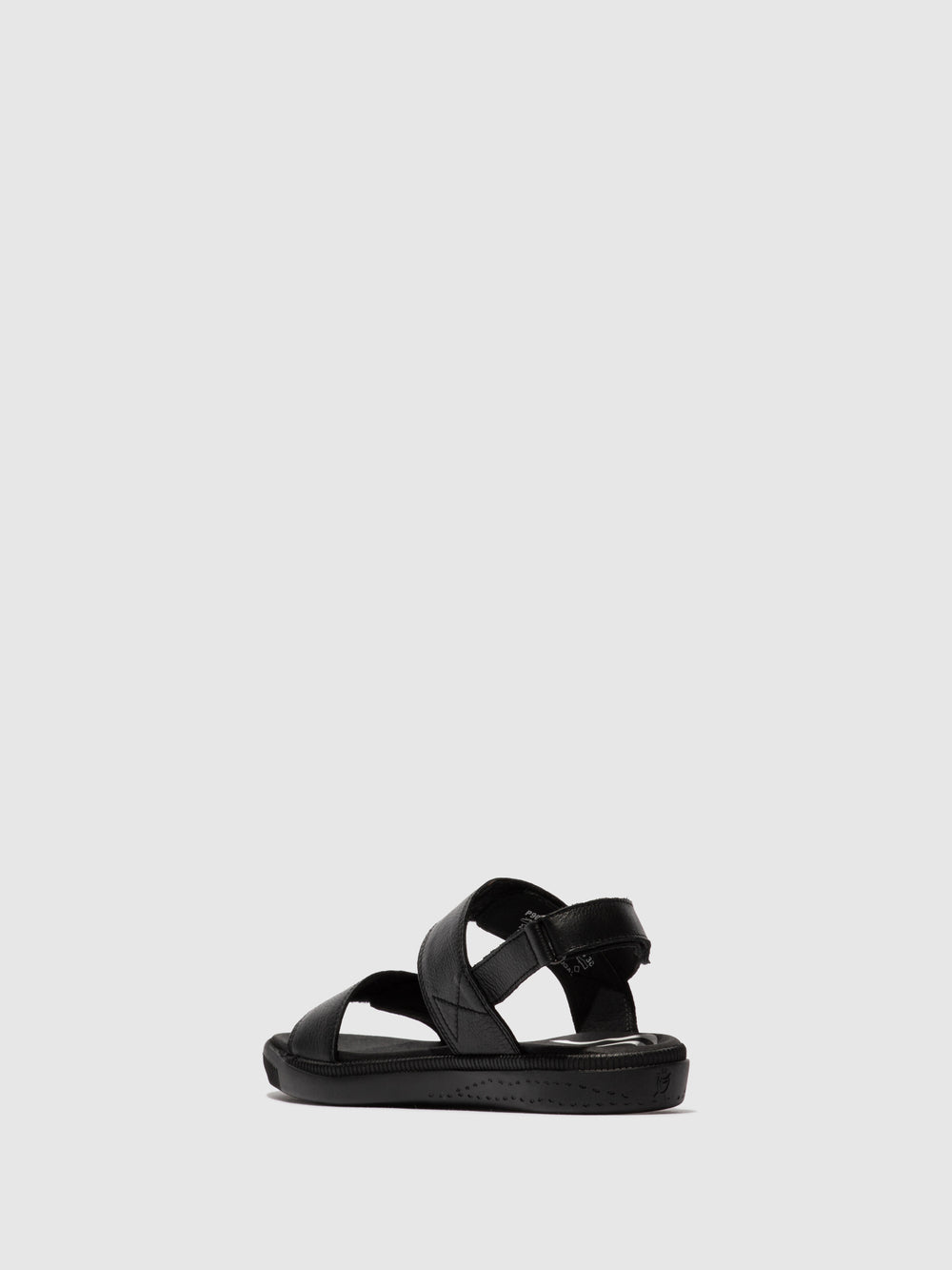 Velcro Sandals INDU753SOF BLACK W/BONE SOLE